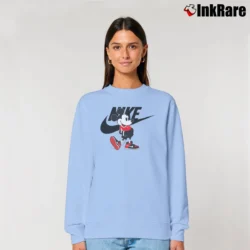 Women’s Mickey Mouse Graphic Relaxed Sweatshirt in light blue | Soft, Laid-Back Vibe