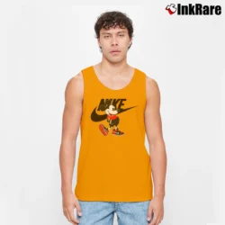 Men’s Mickey Mouse Graphic Tank Top in orange | Breathable, Active-Friendly Design