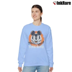 Women’s Mickey Mouse Halloween Fang Club Matching Relaxed Sweatshirt in light blue | Soft, Laid-Back Vibe