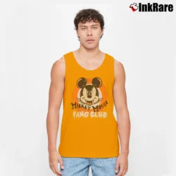 Men’s Mickey Mouse Halloween Fang Club Matching Tank Top in orange | Breathable, Active-Friendly Design
