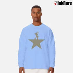 Men’s Mickey Mouse Hamilton Musical Long-Sleeve Shirt in light blue | Sleek, Lightweight, Year-Round Wear