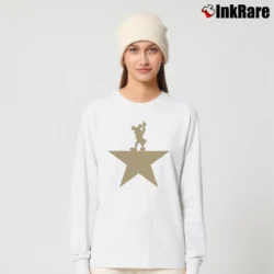 Women’s Mickey Mouse Hamilton Musical Long-Sleeve Top in white | Sleek, Versatile, All-Season