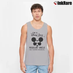 Men’s Mickey Mouse I'm A Disney Uncle Magical Tank Top in sport grey | Breathable, Active-Friendly Design