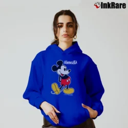 Women’s Mickey Mouse Minnesota Cartoon Disney Cozy Hoodie in royal blue | Warm, Structured, Stylish