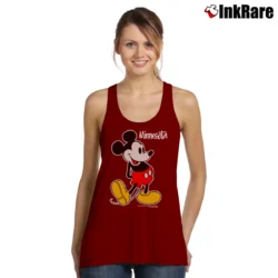 Women’s Mickey Mouse Minnesota Cartoon Disney Tank Top in maroon | Lightweight, Movement-Friendly