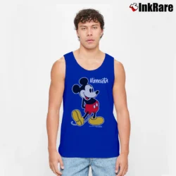 Men’s Mickey Mouse Minnesota Cartoon Disney Tank Top in royal blue | Breathable, Active-Friendly Design