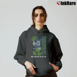 Women’s Mickey Mouse Minnesota Timberwolves Basketball Fan Cozy Hoodie in charcoal | Warm, Structured, Stylish
