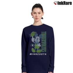 Women’s Mickey Mouse Minnesota Timberwolves Basketball Fan Long-Sleeve Top in navy | Sleek, Versatile, All-Season