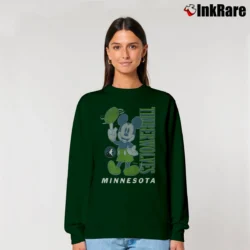 Women’s Mickey Mouse Minnesota Timberwolves Basketball Fan Relaxed Sweatshirt in forest green | Soft, Laid-Back Vibe