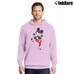 Men’s Mickey Mouse Muay Thai Fighter Pullover Hoodie in light pink | Cozy, Durable, Modern Fit