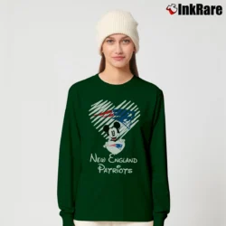 Women’s Mickey Mouse New England Patriots Super Bowl Fan Long-Sleeve Top in forest green | Sleek, Versatile, All-Season