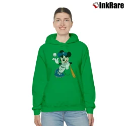Women’s Mickey Mouse New York Yankees Fan Cozy Hoodie in irish green | Warm, Structured, Stylish