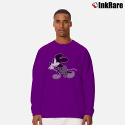 Men’s Mickey Mouse Number Nine Rockstar Disney Long-Sleeve Shirt in purple | Sleek, Lightweight, Year-Round Wear