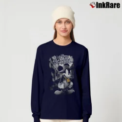 Women’s Mickey Mouse Old School Design Cartoon Long-Sleeve Top in navy | Sleek, Versatile, All-Season