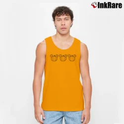 Men’s Mickey Mouse Pumpkins Halloween Fall Tank Top in orange | Breathable, Active-Friendly Design