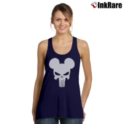 Women’s Mickey Mouse Punisher Skull Family Tank Top in navy | Lightweight, Movement-Friendly