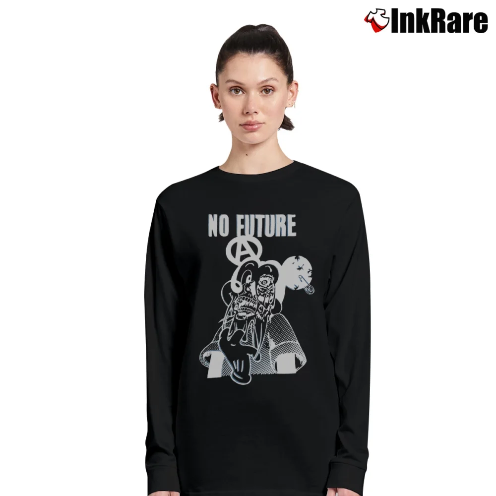 Women’s Mickey Mouse Punk Rock Seditionaries No Future Long-Sleeve Top in black | Sleek, Versatile, All-Season
