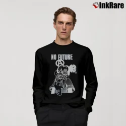 Men’s Mickey Mouse Punk Rock Seditionaries No Future Long-Sleeve Shirt in black | Sleek, Lightweight, Year-Round Wear