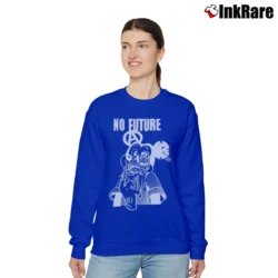 Women’s Mickey Mouse Punk Rock Seditionaries No Future Relaxed Sweatshirt in royal blue | Soft, Laid-Back Vibe