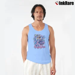 Men’s Mickey Mouse Space Mountain Disney World Tank Top in light blue | Breathable, Active-Friendly Design