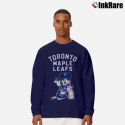Men’s Mickey Mouse Toronto Maple Leafs Stanley Cup Long-Sleeve Shirt in navy | Sleek, Lightweight, Year-Round Wear