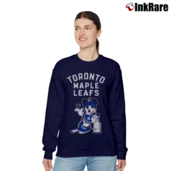 Women’s Mickey Mouse Toronto Maple Leafs Stanley Cup Relaxed Sweatshirt in navy | Soft, Laid-Back Vibe