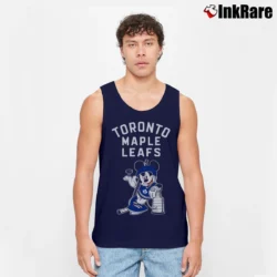 Men’s Mickey Mouse Toronto Maple Leafs Stanley Cup Tank Top in navy | Breathable, Active-Friendly Design