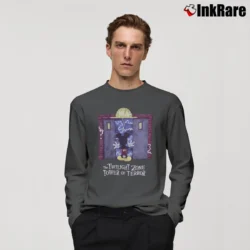 Men’s Mickey Mouse Tower Of Terror Disney Long-Sleeve Shirt in charcoal | Sleek, Lightweight, Year-Round Wear