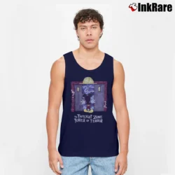 Men’s Mickey Mouse Tower Of Terror Disney Tank Top in navy | Breathable, Active-Friendly Design