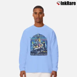 Men’s Mickey Mouse Tower Of Terror Twilight Disney Long-Sleeve Shirt in light blue | Sleek, Lightweight, Year-Round Wear