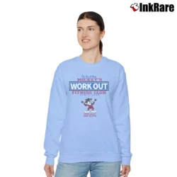 Women’s Mickey Mouse Workout Fitness Club Relaxed Sweatshirt in light blue | Soft, Laid-Back Vibe