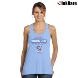 Women’s Mickey Mouse Workout Fitness Club Tank Top in light blue | Lightweight, Movement-Friendly