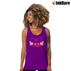 Women’s Mickey Mouse Wu Tang Clan Mashup Tank Top in purple | Lightweight, Movement-Friendly