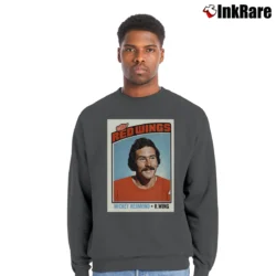 Men’s Mickey Redmond Detroit Red Wings for NHL Fans Crewneck Sweatshirt in charcoal | Cozy Fabric, Clean Style