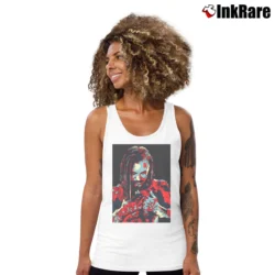 Women’s Mickey Rourke Classic Graphic Tank Top in white | Lightweight, Movement-Friendly