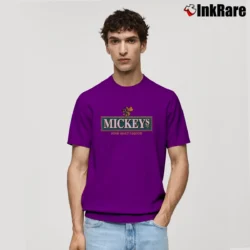 Men’s Mickey's Fine Malt Liquor Funny Classic T-Shirt in purple | Soft, Breathable Everyday Wear