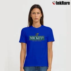 Women’s Mickey's Fine Malt Liquor Funny Signature T-Shirt in royal blue | Soft, Flattering Fit