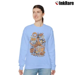 Women’s Mickey's Not So Scary Halloween Party Relaxed Sweatshirt in light blue | Soft, Laid-Back Vibe