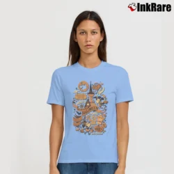 Women’s Mickey's Not So Scary Halloween Party Signature T-Shirt in light blue | Soft, Flattering Fit