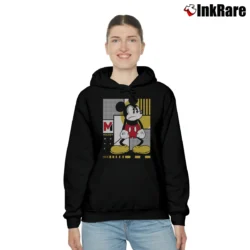 Women’s Mickey Shape Up Graphic Cozy Hoodie in black | Warm, Structured, Stylish