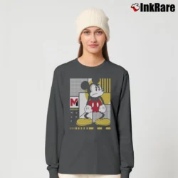 Women’s Mickey Shape Up Graphic Long-Sleeve Top in charcoal | Sleek, Versatile, All-Season