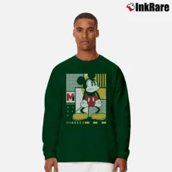 Men’s Mickey Shape Up Graphic Long-Sleeve Shirt in forest green | Sleek, Lightweight, Year-Round Wear