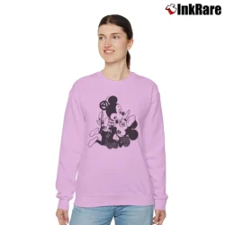 Women’s Mickey Taps Minnie Punk Seditionaries Relaxed Sweatshirt in light pink | Soft, Laid-Back Vibe