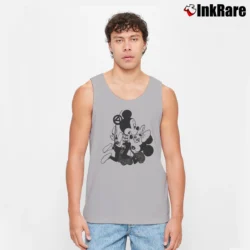 Men’s Mickey Taps Minnie Punk Seditionaries Tank Top in sport grey | Breathable, Active-Friendly Design