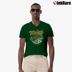 Men’s Midland Drinkin' Problem Country V-Neck Tee in forest green | Sharp, Breathable, Everyday Staple
