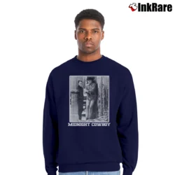 Men’s Midnight Cowboy Classic Movie Crewneck Sweatshirt in navy | Cozy Fabric, Clean Style