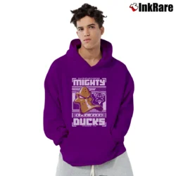 Men’s mighty ducks of anaheim for NHL and Retro Hockey Fans Pullover Hoodie in purple | Cozy, Durable, Modern Fit