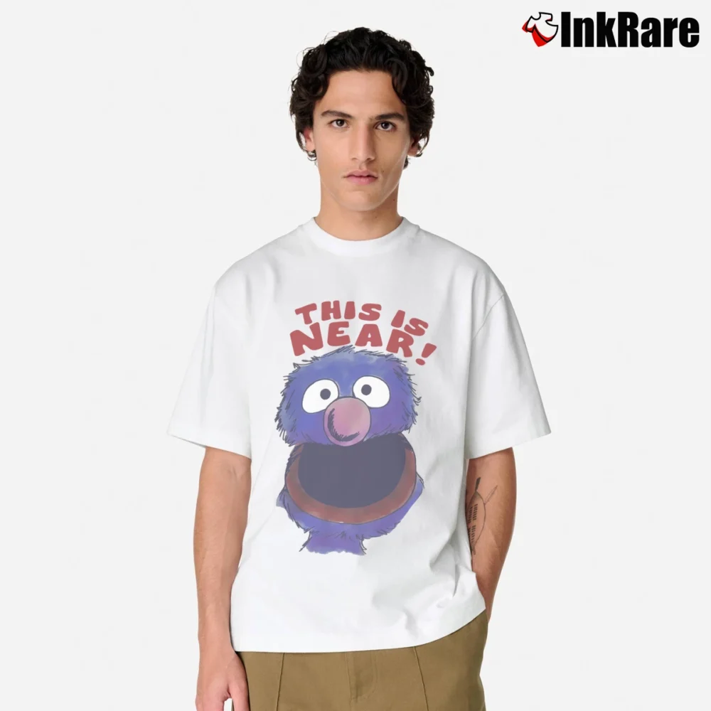 Men’s Mighty Fine Near And Far Grover Classic T-Shirt in white | Soft, Breathable Everyday Wear