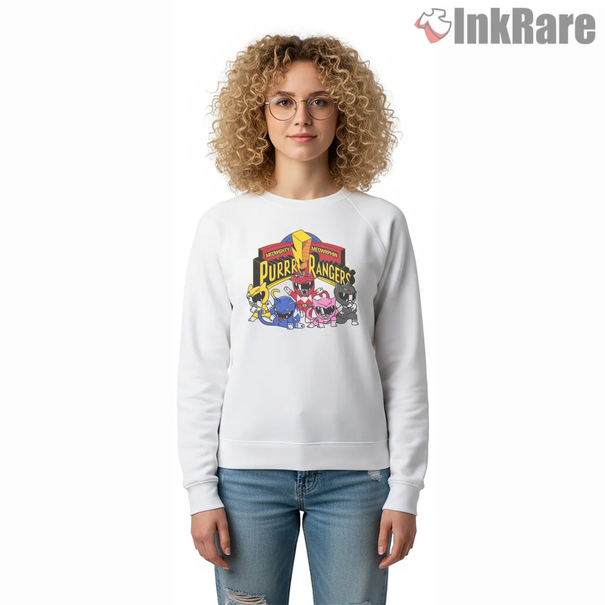 Mighty Morphin Cat Rangers Cartoon Parody Shirt Mighty Morphin Cat Rangers Cartoon Parody Shirt on graphic shirt for women graphic tee