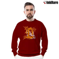 Men’s Miguel Cabrera Tigers 24 Triple Crown Crewneck Sweatshirt in maroon | Cozy Fabric, Clean Style